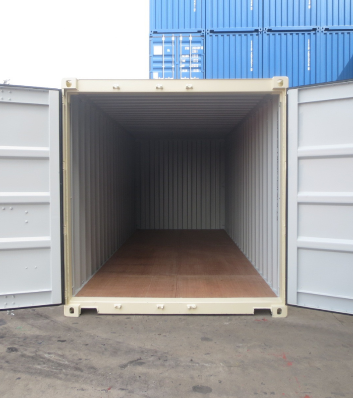 Intérieur Container 20 Pieds Blanc crème 1er voyage