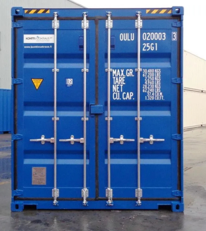 Container 20 Pieds Bleu 1er voyage