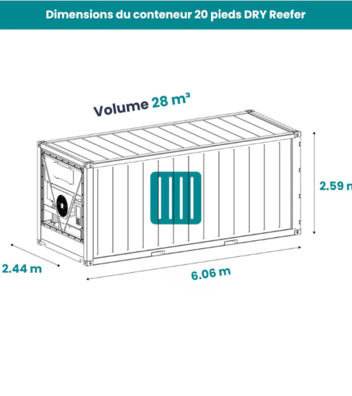 Container frigorifique Reefer 20 Pieds Occasion